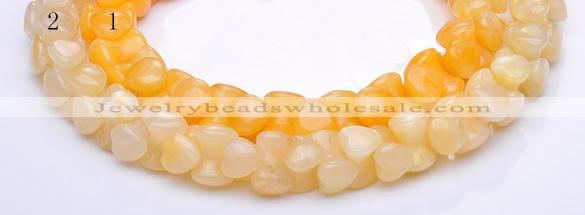 CYJ42 16 inch 9*12mm dumbbell-shaped yellow jade gemstone beads