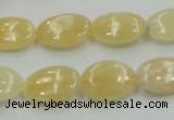 CYJ61 15.5 inches 13*18mm oval yellow jade gemstone beads wholesale