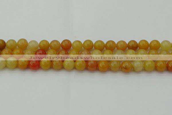 CYJ623 15.5 inches 10mm round yellow jade beads wholesale