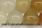 CYJ658 15 inches 10mm round yellow jade beads