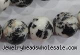 CZJ208 15.5 inches 18mm round black & white zebra jasper beads