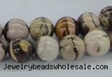 CZJ252 15.5 inches 12mm round zebra jasper beads wholesale