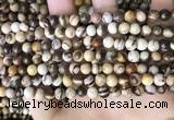 CZJ291 15.5 inches 6mm round brown zebra jasper beads wholesale