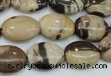 CZJ301 15.5 inches 13*18mm oval zebra jasper beads wholesale