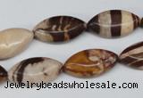 CZJ354 15.5 inches 10*20mm marquise zebra jasper beads wholesale