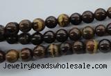 CZJ69 15.5 inches 6mm round iron zebra jasper beads wholesale