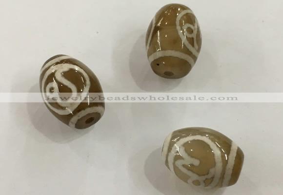 DZI300 10*14mm drum tibetan agate dzi beads wholesale