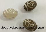 DZI306 10*14mm drum tibetan agate dzi beads wholesale