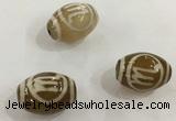 DZI307 10*14mm drum tibetan agate dzi beads wholesale