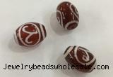 DZI315 10*14mm drum tibetan agate dzi beads wholesale