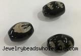 DZI353 10*14mm drum tibetan agate dzi beads wholesale