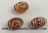 DZI378 10*14mm drum tibetan agate dzi beads wholesale