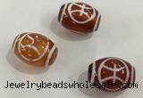 DZI382 10*14mm drum tibetan agate dzi beads wholesale