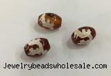 DZI390 10*14mm drum tibetan agate dzi beads wholesale