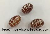 DZI394 10*14mm drum tibetan agate dzi beads wholesale