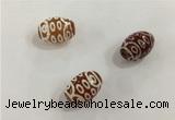 DZI396 10*14mm drum tibetan agate dzi beads wholesale