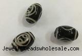 DZI410 10*14mm drum tibetan agate dzi beads wholesale