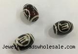 DZI411 10*14mm drum tibetan agate dzi beads wholesale