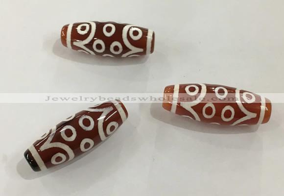 DZI420 10*28mm drum tibetan agate dzi beads wholesale