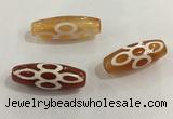 DZI421 10*28mm drum tibetan agate dzi beads wholesale