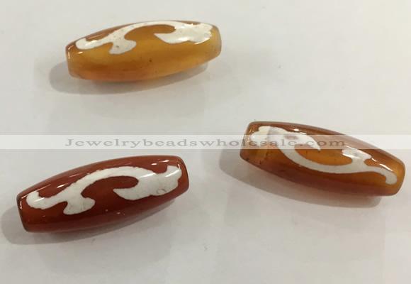 DZI425 10*28mm drum tibetan agate dzi beads wholesale