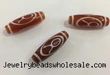 DZI430 10*30mm drum tibetan agate dzi beads wholesale