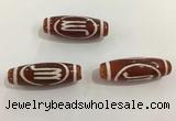 DZI438 10*30mm drum tibetan agate dzi beads wholesale