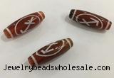 DZI439 10*30mm drum tibetan agate dzi beads wholesale