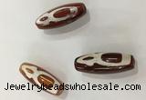 DZI446 10*30mm drum tibetan agate dzi beads wholesale