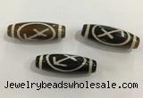 DZI458 10*30mm drum tibetan agate dzi beads wholesale