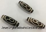 DZI459 10*30mm drum tibetan agate dzi beads wholesale