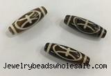 DZI460 10*30mm drum tibetan agate dzi beads wholesale