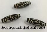 DZI461 10*30mm drum tibetan agate dzi beads wholesale