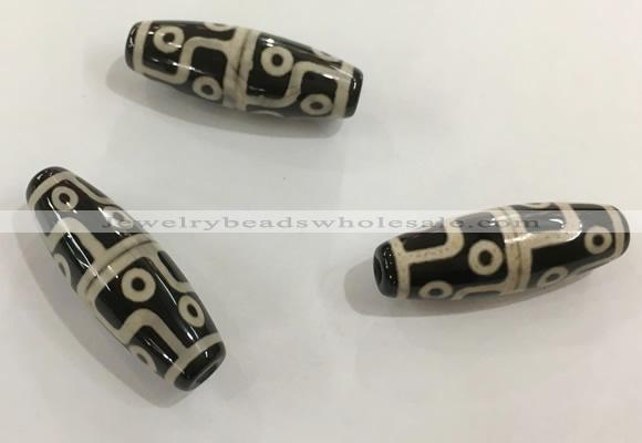 DZI476 10*30mm drum tibetan agate dzi beads wholesale