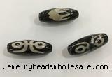 DZI493 10*30mm drum tibetan agate dzi beads wholesale