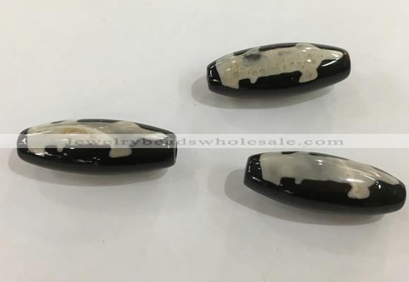 DZI494 10*30mm drum tibetan agate dzi beads wholesale