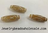 DZI500 10*30mm drum tibetan agate dzi beads wholesale