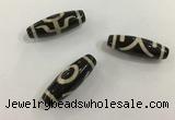 DZI506 10*30mm drum tibetan agate dzi beads wholesale