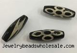 DZI512 10*30mm drum tibetan agate dzi beads wholesale