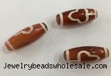 DZI519 10*28mm drum tibetan agate dzi beads wholesale