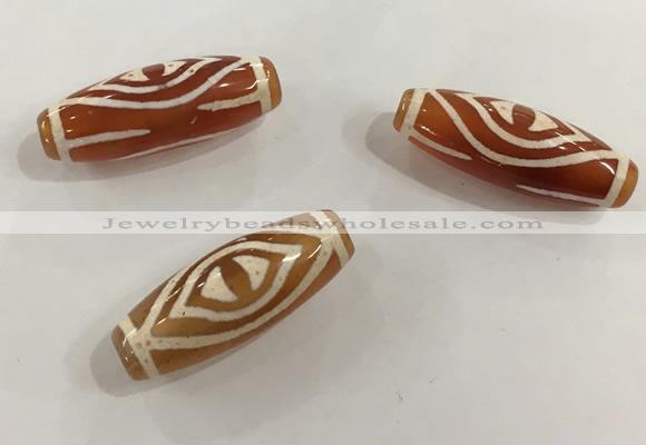 DZI522 10*30mm drum tibetan agate dzi beads wholesale