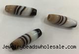 DZI529 10*28mm drum tibetan agate dzi beads wholesale