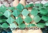 FGBS266 15 inches 18mm four leaf clover green aventurin beads wholesale