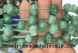 FGBS75 15 inches 10mm carved skull green aventurine beads wholesale