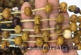 FGBS77 15 inches 10mm carved skull mookaite beads wholesale