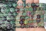 FLBS17 15 inches 10mm round fluorite gemstone beads wholesale