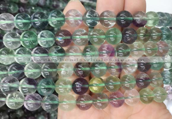 FLBS17 15 inches 10mm round fluorite gemstone beads wholesale