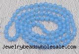 GMN09 Hand-knotted 8mm candy jade 108 beads mala necklaces