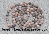 GMN111 Hand-knotted 6mm pink zebra jasper 108 beads mala necklaces