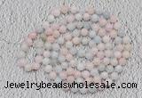 GMN118 Hand-knotted 6mm morganite 108 beads mala necklaces